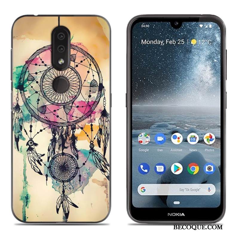 Kuori Nokia 4.2 Laukut Murtumaton Puhelimen Kuoret, Kotelo Nokia 4.2 Silikoni Sininen