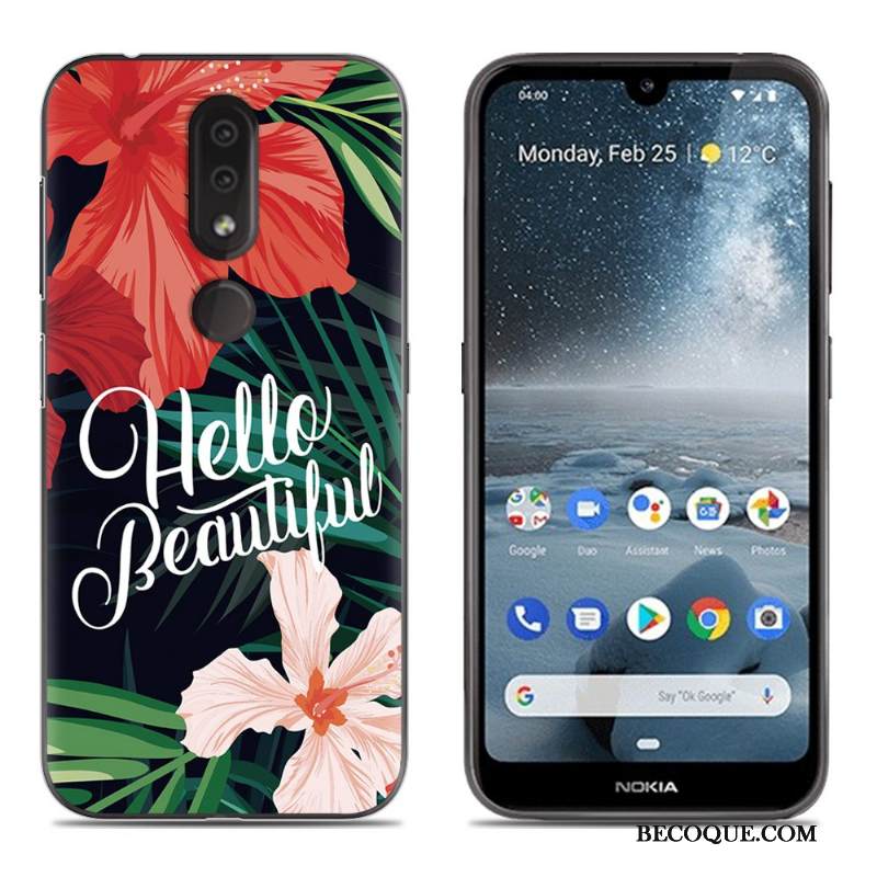 Kuori Nokia 4.2 Laukut Murtumaton Puhelimen Kuoret, Kotelo Nokia 4.2 Silikoni Sininen