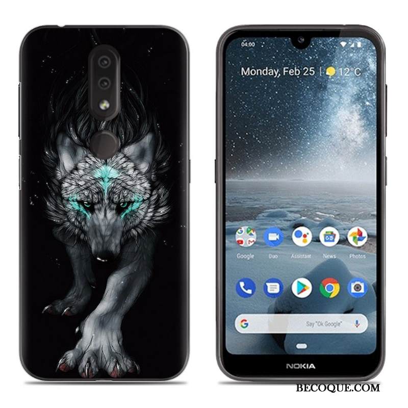 Kuori Nokia 4.2 Laukut Murtumaton Puhelimen Kuoret, Kotelo Nokia 4.2 Silikoni Sininen