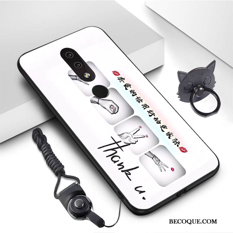 Kuori Nokia 4.2 Laukut Murtumaton Valkoinen, Kotelo Nokia 4.2 Suojaus Vaalean Persoonallisuus