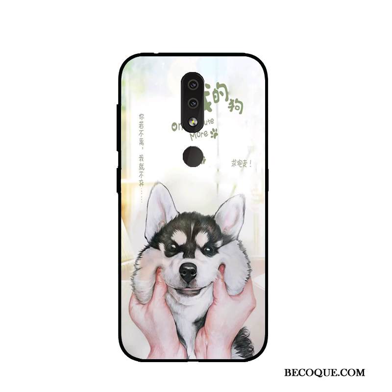 Kuori Nokia 4.2 Pehmeä Neste Sininen Puhelimen Kuoret, Kotelo Nokia 4.2 Sarjakuva Murtumaton Pesty Suede