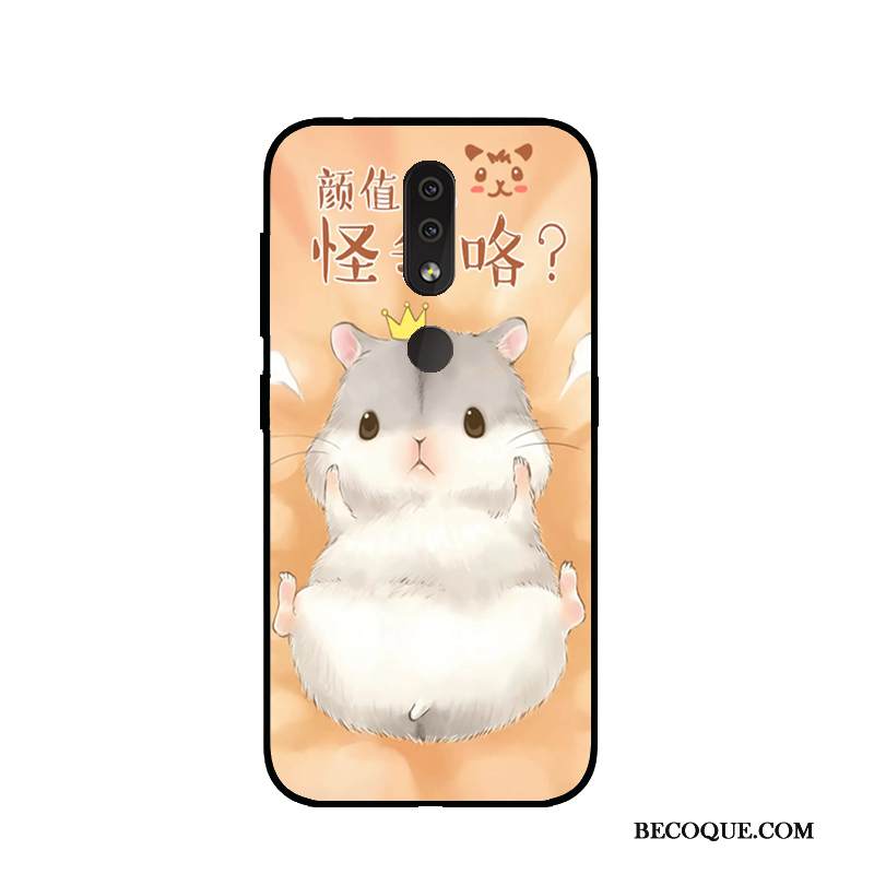 Kuori Nokia 4.2 Pehmeä Neste Sininen Puhelimen Kuoret, Kotelo Nokia 4.2 Sarjakuva Murtumaton Pesty Suede