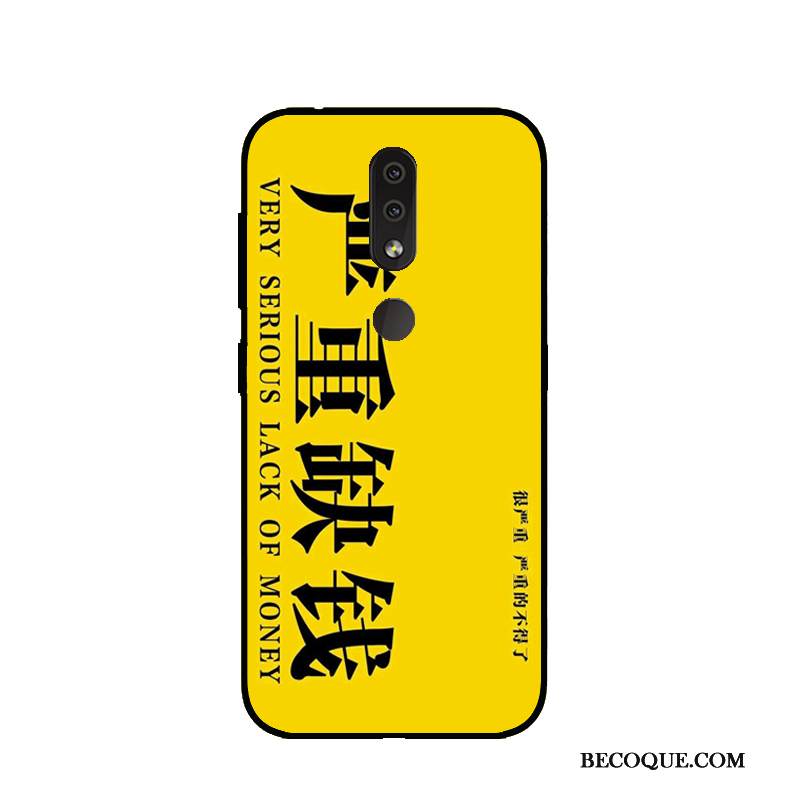 Kuori Nokia 4.2 Pehmeä Neste Sininen Puhelimen Kuoret, Kotelo Nokia 4.2 Sarjakuva Murtumaton Pesty Suede