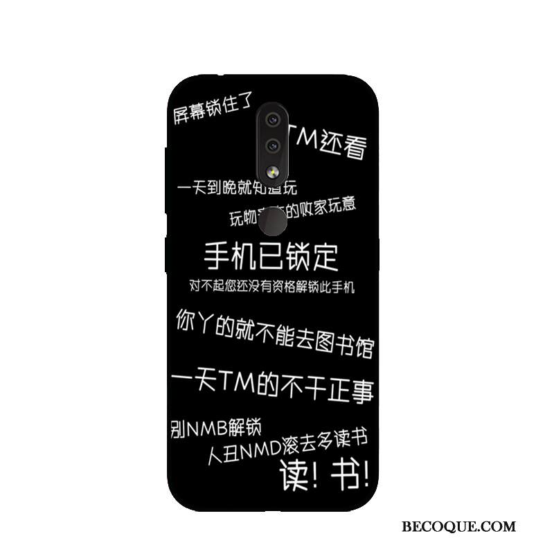 Kuori Nokia 4.2 Pehmeä Neste Sininen Puhelimen Kuoret, Kotelo Nokia 4.2 Sarjakuva Murtumaton Pesty Suede