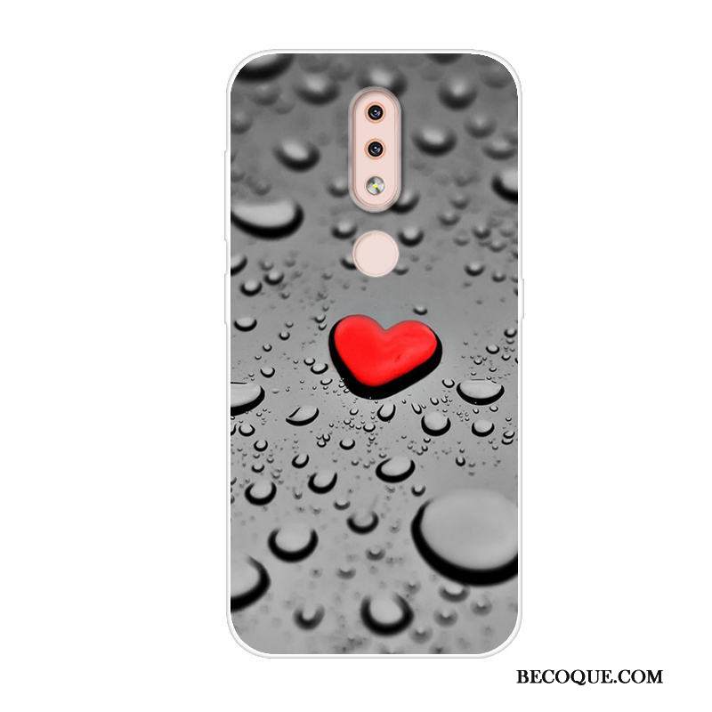 Kuori Nokia 4.2 Sarjakuva Murtumaton Harmaa, Kotelo Nokia 4.2 Suojaus Trendi Puhelimen Kuoret