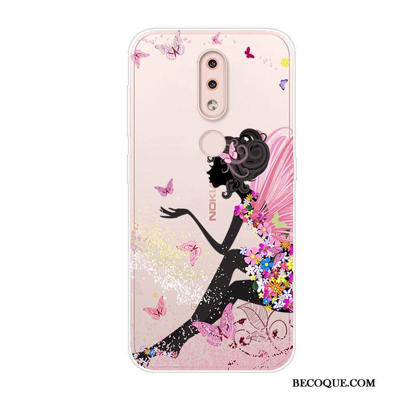 Kuori Nokia 4.2 Sarjakuva Murtumaton Harmaa, Kotelo Nokia 4.2 Suojaus Trendi Puhelimen Kuoret