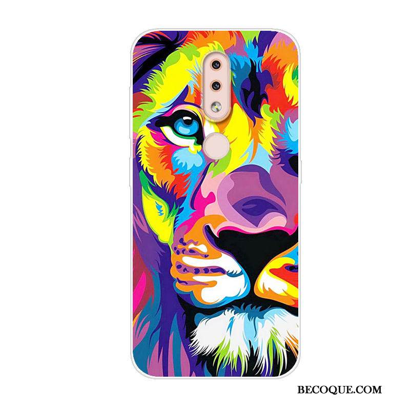 Kuori Nokia 4.2 Sarjakuva Murtumaton Harmaa, Kotelo Nokia 4.2 Suojaus Trendi Puhelimen Kuoret