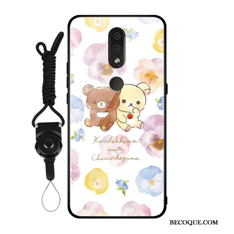 Kuori Nokia 4.2 Suojaus Muokata Karkaisu, Kotelo Nokia 4.2 Valkoinen Naarmu