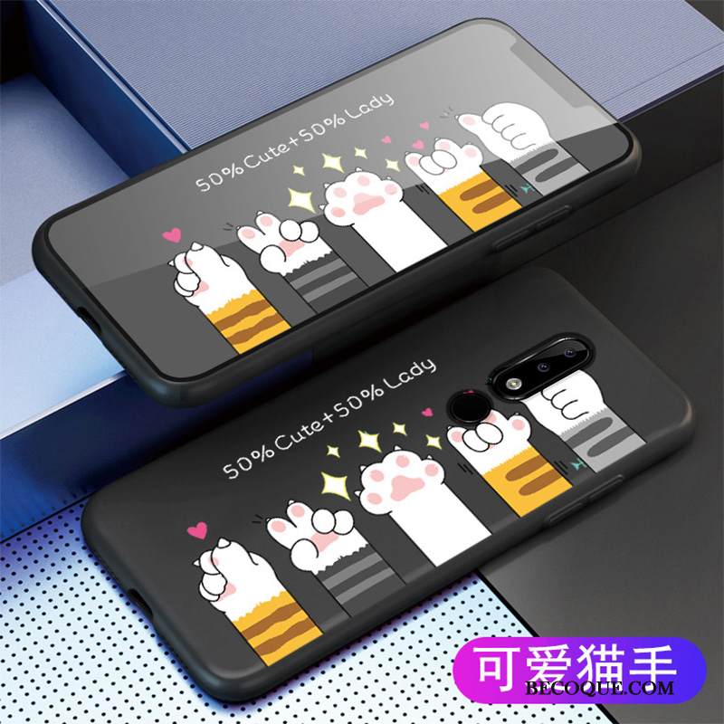 Kuori Nokia 5.1 Plus Silikoni Harmaa Pesty Suede, Kotelo Nokia 5.1 Plus Sarjakuva Puhelimen Kuoret Murtumaton