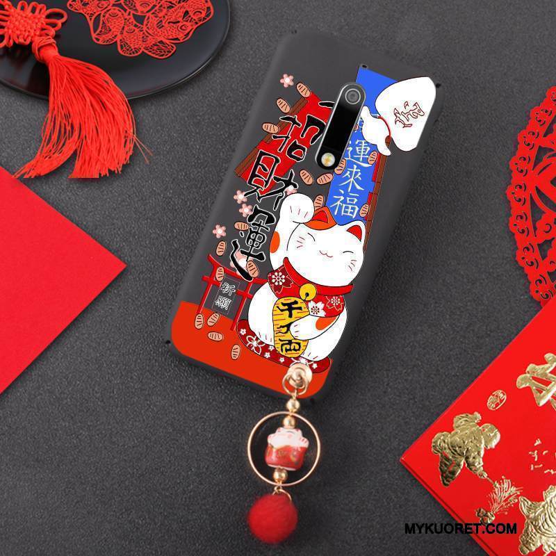 Kuori Nokia 5 Laukut Kova Pesty Suede, Kotelo Nokia 5 Puhelimen Kuoret Kissa