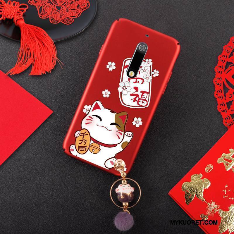 Kuori Nokia 5 Laukut Kova Pesty Suede, Kotelo Nokia 5 Puhelimen Kuoret Kissa