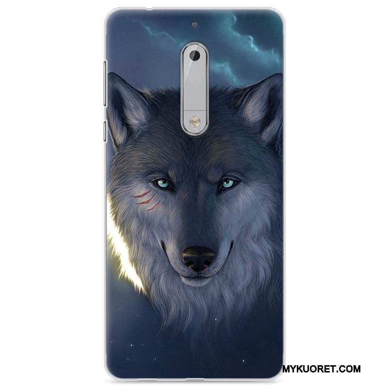 Kuori Nokia 5 Luova Murtumaton Trendi, Kotelo Nokia 5 Silikoni Sininen Puhelimen Kuoret