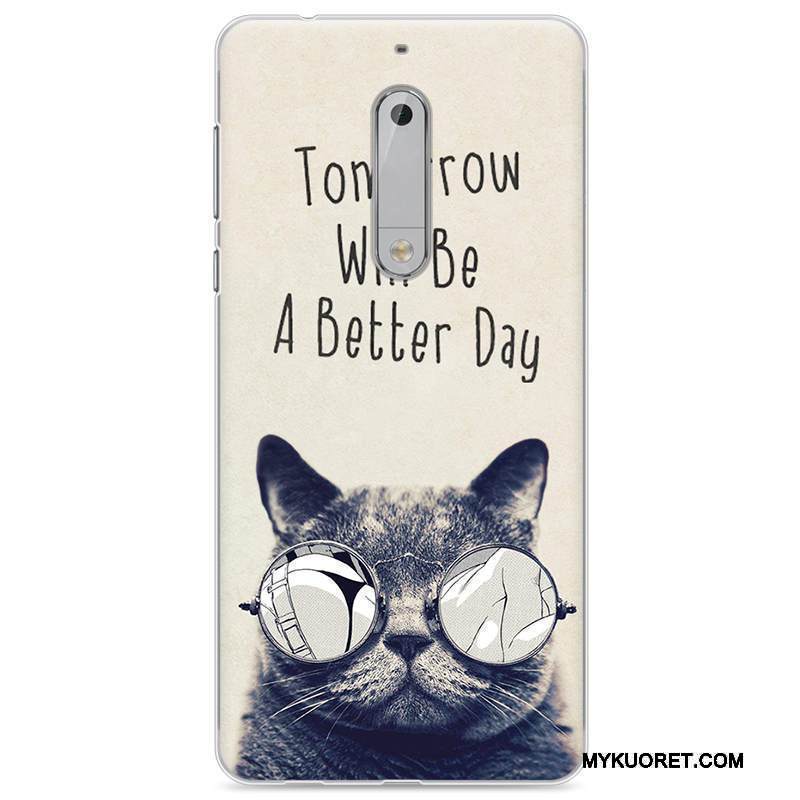 Kuori Nokia 5 Luova Murtumaton Trendi, Kotelo Nokia 5 Silikoni Sininen Puhelimen Kuoret