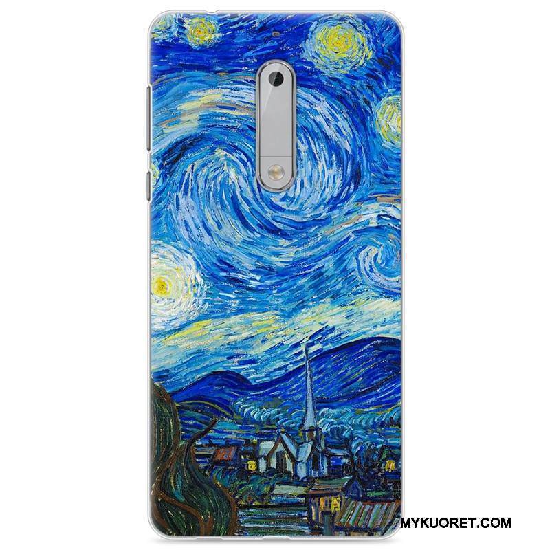 Kuori Nokia 5 Luova Murtumaton Trendi, Kotelo Nokia 5 Silikoni Sininen Puhelimen Kuoret