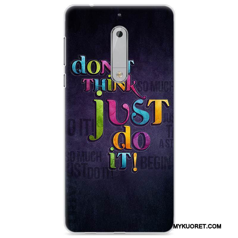 Kuori Nokia 5 Luova Murtumaton Trendi, Kotelo Nokia 5 Silikoni Sininen Puhelimen Kuoret