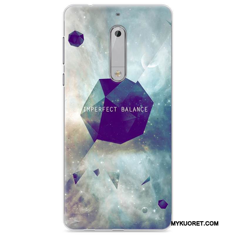 Kuori Nokia 5 Luova Murtumaton Trendi, Kotelo Nokia 5 Silikoni Sininen Puhelimen Kuoret