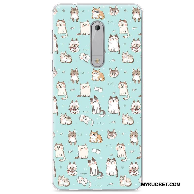 Kuori Nokia 5 Luova Murtumaton Trendi, Kotelo Nokia 5 Silikoni Sininen Puhelimen Kuoret