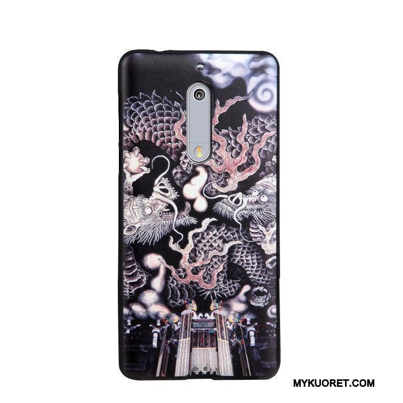 Kuori Nokia 5 Maalaus Trendi Liiketoiminta, Kotelo Nokia 5 Pehmeä Neste Puhelimen Kuoret Jauhe