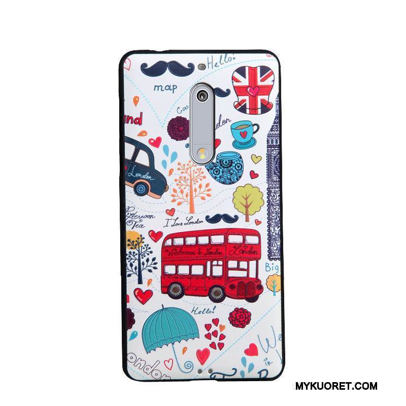 Kuori Nokia 5 Maalaus Trendi Liiketoiminta, Kotelo Nokia 5 Pehmeä Neste Puhelimen Kuoret Jauhe