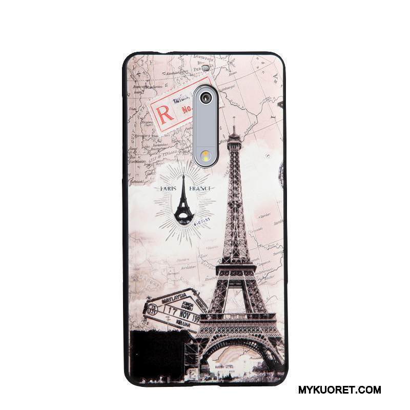 Kuori Nokia 5 Maalaus Trendi Liiketoiminta, Kotelo Nokia 5 Pehmeä Neste Puhelimen Kuoret Jauhe