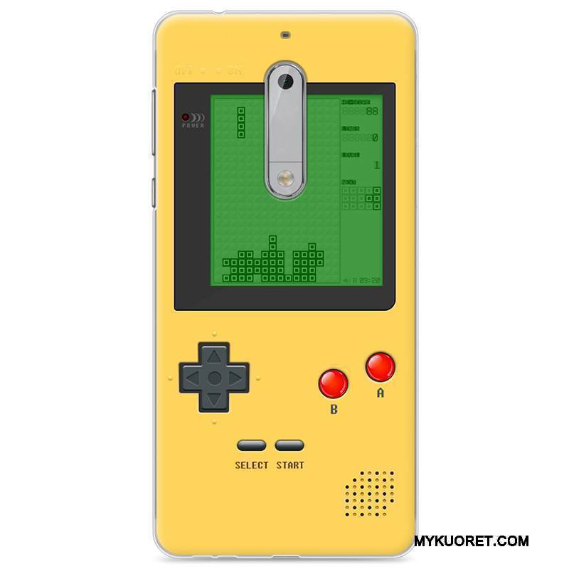 Kuori Nokia 5 Pehmeä Neste Keltainen Murtumaton, Kotelo Nokia 5 Vuosikerta Puhelimen Kuoret