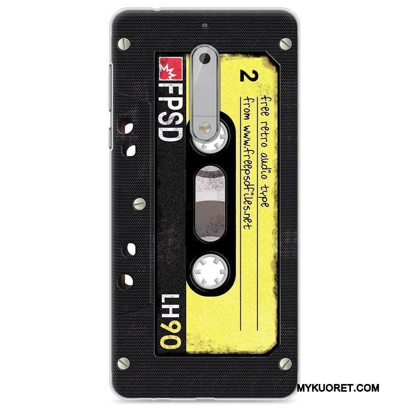 Kuori Nokia 5 Pehmeä Neste Keltainen Murtumaton, Kotelo Nokia 5 Vuosikerta Puhelimen Kuoret