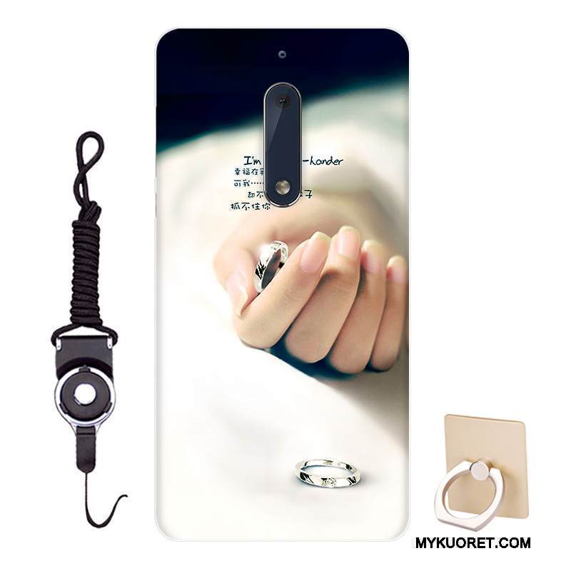 Kuori Nokia 5 Pehmeä Neste Muokata Persoonallisuus, Kotelo Nokia 5 Sarjakuva Tummansininen Malli