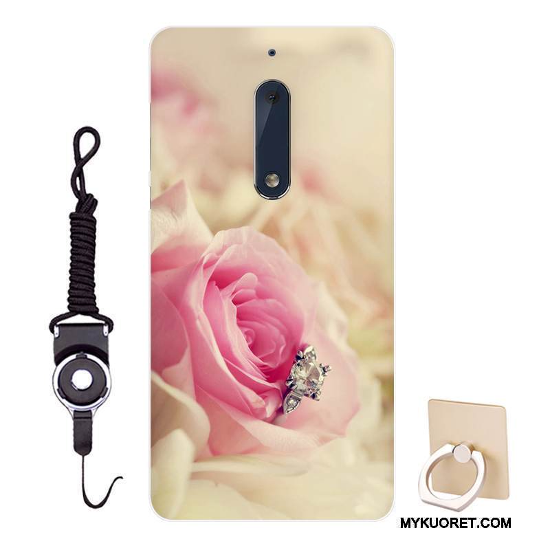 Kuori Nokia 5 Pehmeä Neste Muokata Persoonallisuus, Kotelo Nokia 5 Sarjakuva Tummansininen Malli