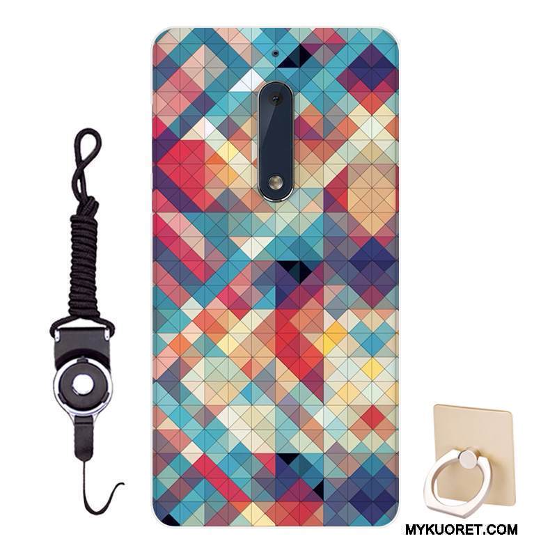 Kuori Nokia 5 Pehmeä Neste Muokata Persoonallisuus, Kotelo Nokia 5 Sarjakuva Tummansininen Malli