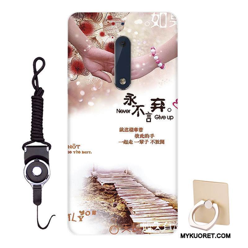 Kuori Nokia 5 Pehmeä Neste Muokata Persoonallisuus, Kotelo Nokia 5 Sarjakuva Tummansininen Malli