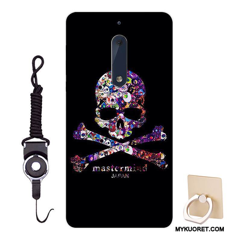 Kuori Nokia 5 Pehmeä Neste Muokata Persoonallisuus, Kotelo Nokia 5 Sarjakuva Tummansininen Malli