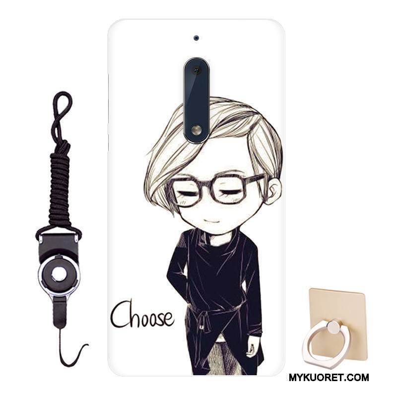 Kuori Nokia 5 Pehmeä Neste Muokata Persoonallisuus, Kotelo Nokia 5 Sarjakuva Tummansininen Malli