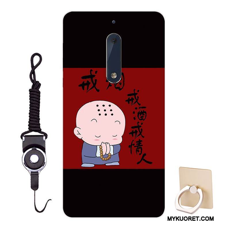 Kuori Nokia 5 Pehmeä Neste Muokata Persoonallisuus, Kotelo Nokia 5 Sarjakuva Tummansininen Malli