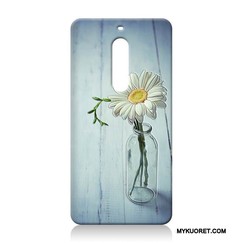 Kuori Nokia 5 Silikoni Murtumaton Vaalean, Kotelo Nokia 5 Kohokuviointi Puhelimen Kuoret Vihreä