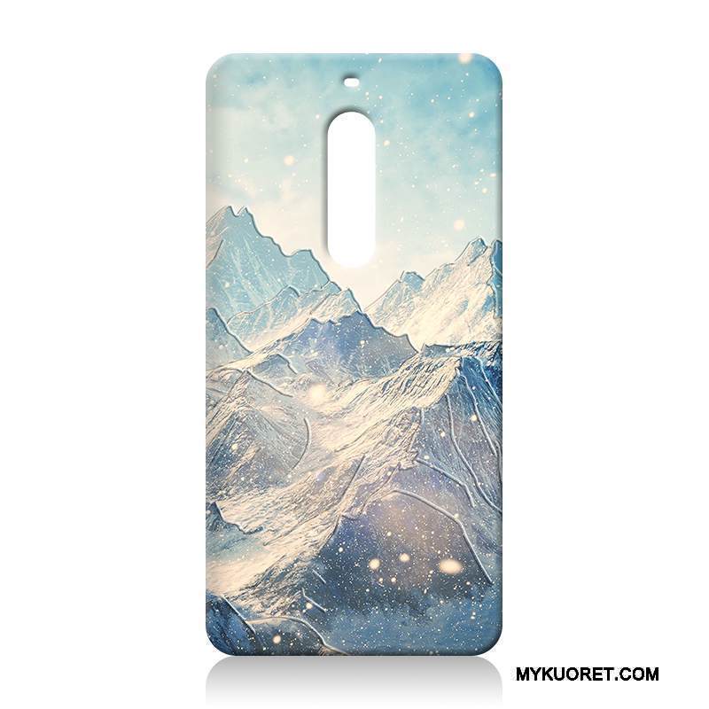 Kuori Nokia 5 Silikoni Murtumaton Vaalean, Kotelo Nokia 5 Kohokuviointi Puhelimen Kuoret Vihreä