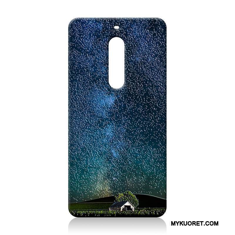 Kuori Nokia 5 Silikoni Murtumaton Vaalean, Kotelo Nokia 5 Kohokuviointi Puhelimen Kuoret Vihreä