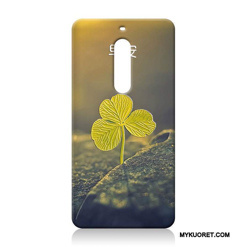 Kuori Nokia 5 Silikoni Murtumaton Vaalean, Kotelo Nokia 5 Kohokuviointi Puhelimen Kuoret Vihreä