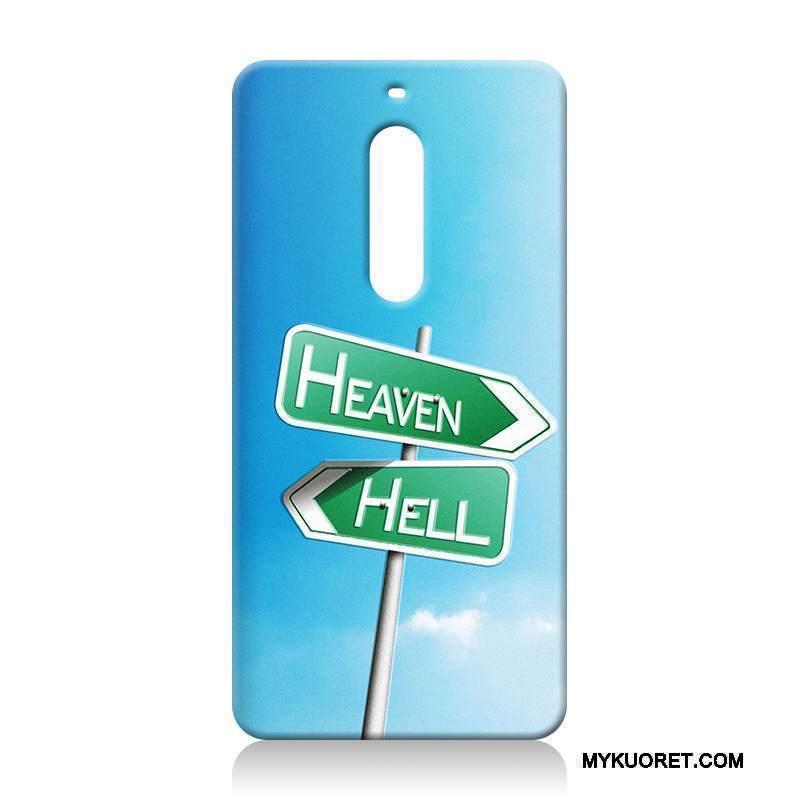 Kuori Nokia 5 Silikoni Murtumaton Vaalean, Kotelo Nokia 5 Kohokuviointi Puhelimen Kuoret Vihreä