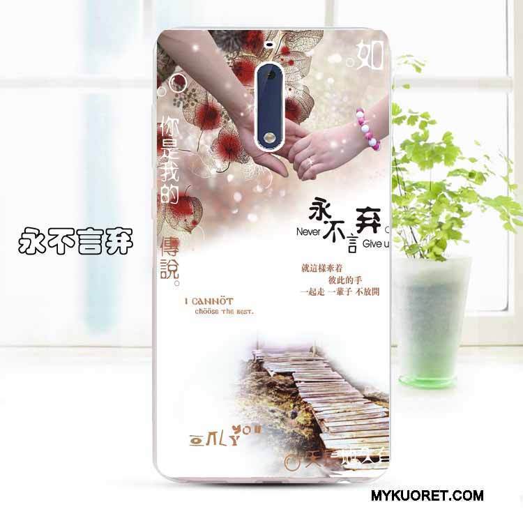 Kuori Nokia 5 Suojaus Muokata Puhelimen Kuoret, Kotelo Nokia 5 Pehmeä Neste Läpinäkyvä Keltainen