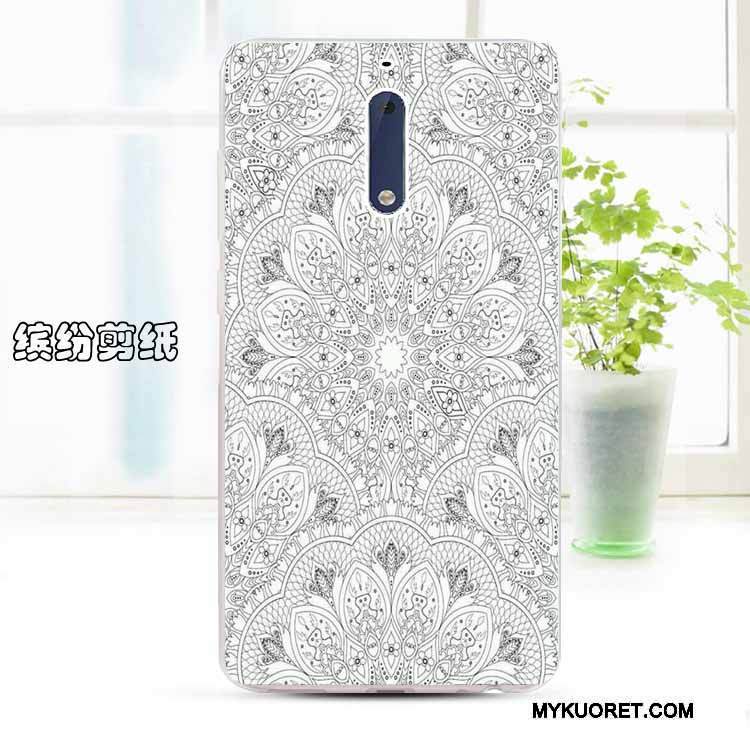 Kuori Nokia 5 Suojaus Muokata Puhelimen Kuoret, Kotelo Nokia 5 Pehmeä Neste Läpinäkyvä Keltainen