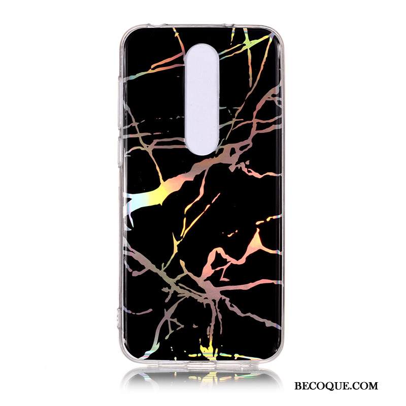 Kuori Nokia 6.1 Pehmeä Neste L Musta, Kotelo Nokia 6.1 Puhelimen Kuoret