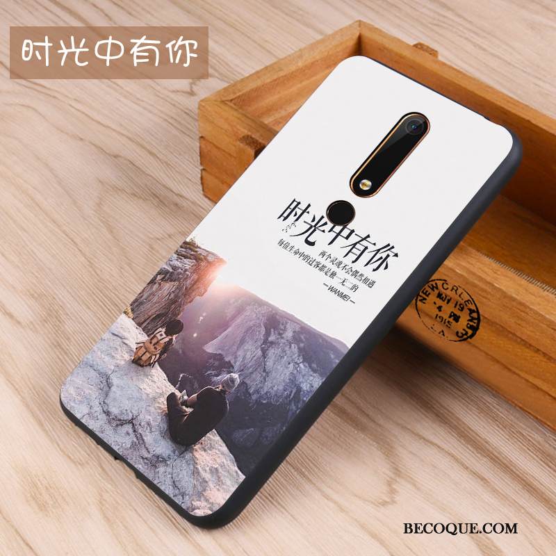 Kuori Nokia 6.1 Pehmeä Neste Murtumaton Sininen, Kotelo Nokia 6.1 Silikoni Pesty Suede Puhelimen Kuoret