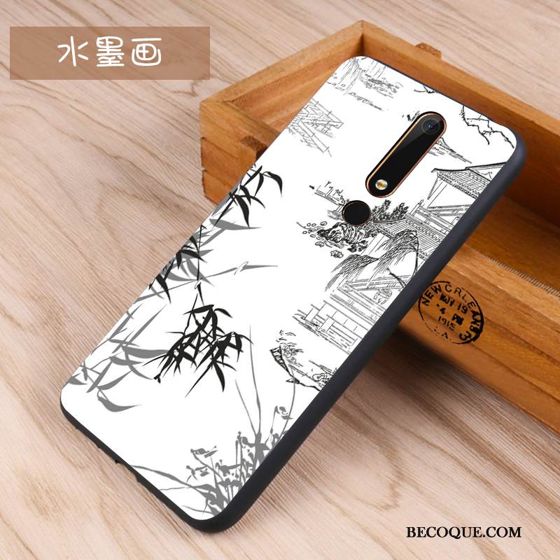 Kuori Nokia 6.1 Pehmeä Neste Murtumaton Sininen, Kotelo Nokia 6.1 Silikoni Pesty Suede Puhelimen Kuoret