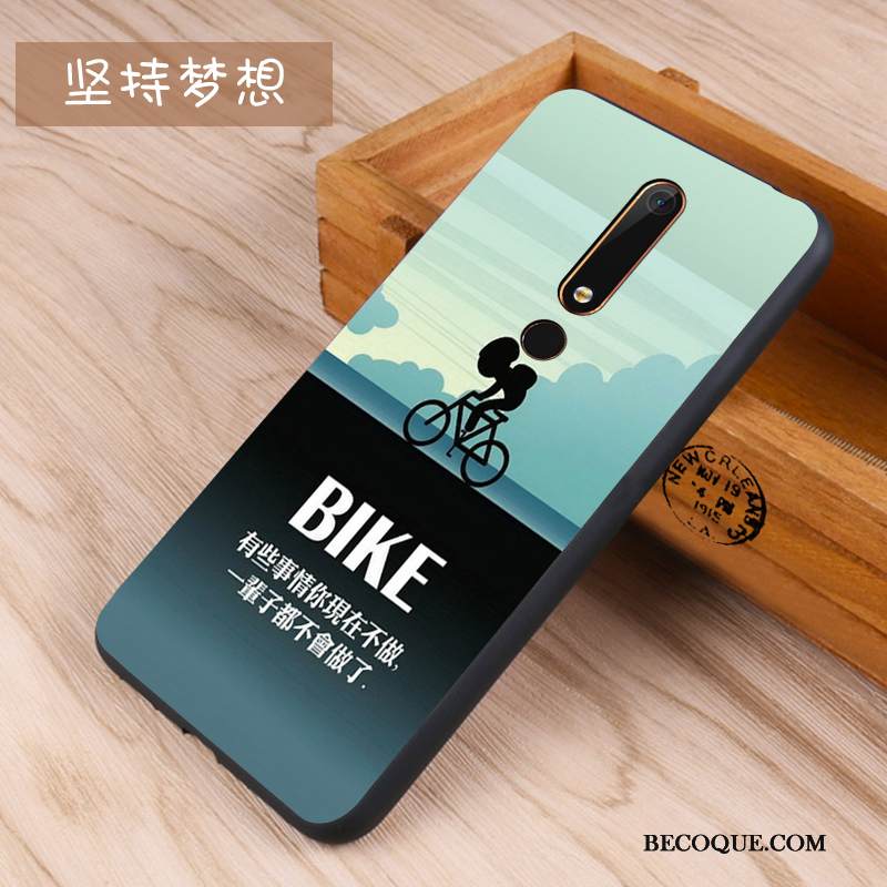 Kuori Nokia 6.1 Pehmeä Neste Murtumaton Sininen, Kotelo Nokia 6.1 Silikoni Pesty Suede Puhelimen Kuoret