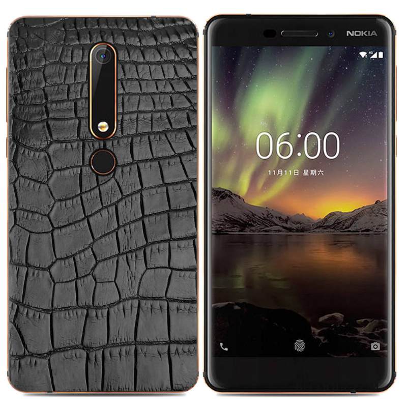Kuori Nokia 6.1 Pehmeä Neste Trendi Puhelimen Kuoret, Kotelo Nokia 6.1 Suojaus Yksinkertainen
