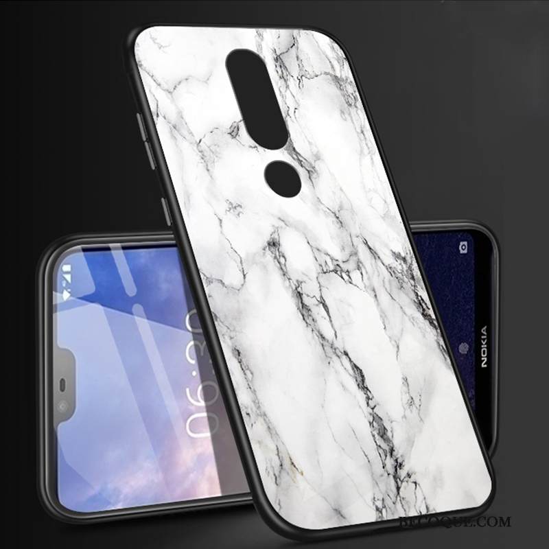 Kuori Nokia 6.1 Suojaus Valkoinen Puhelimen Kuoret, Kotelo Nokia 6.1 Sarjakuva Murtumaton Magneettinen