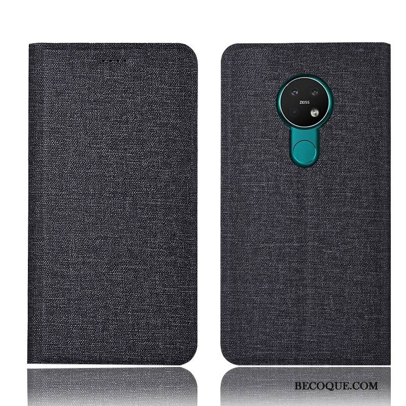 Kuori Nokia 6.2 Kuoret Pellava Sininen, Kotelo Nokia 6.2 Laukut Murtumaton Puhelimen Kuoret