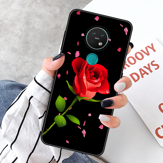 Kuori Nokia 6.2 Luova Murtumaton Puhelimen Kuoret, Kotelo Nokia 6.2 Pehmeä Neste Musta Persoonallisuus