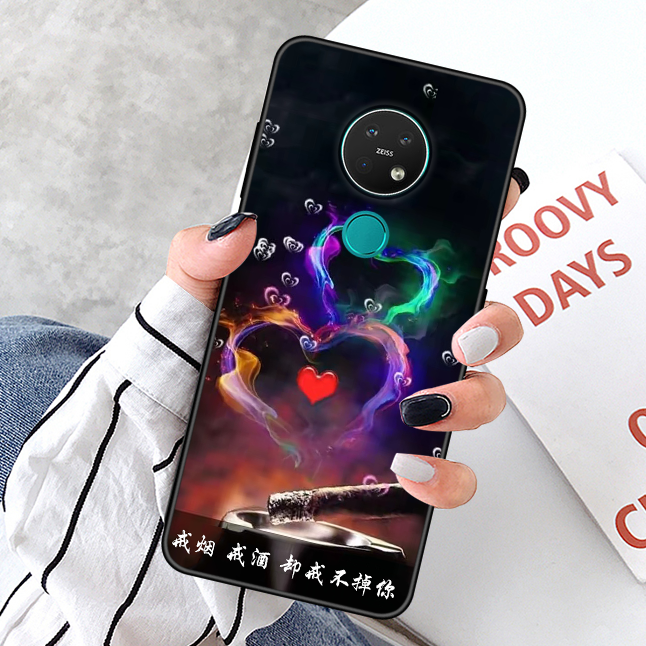 Kuori Nokia 6.2 Luova Murtumaton Puhelimen Kuoret, Kotelo Nokia 6.2 Pehmeä Neste Musta Persoonallisuus