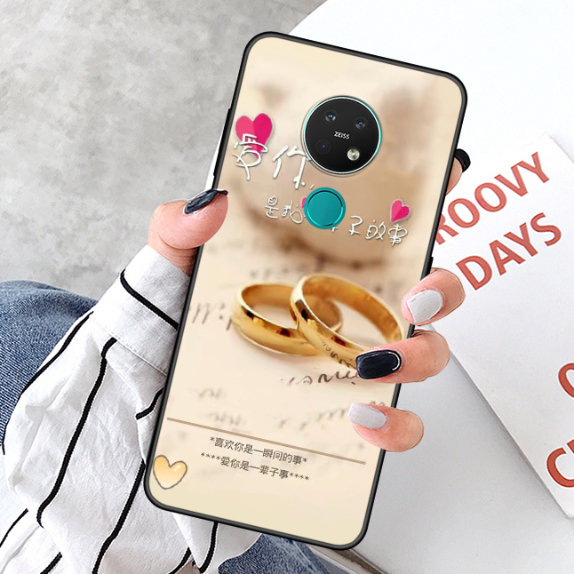 Kuori Nokia 6.2 Luova Murtumaton Puhelimen Kuoret, Kotelo Nokia 6.2 Pehmeä Neste Musta Persoonallisuus